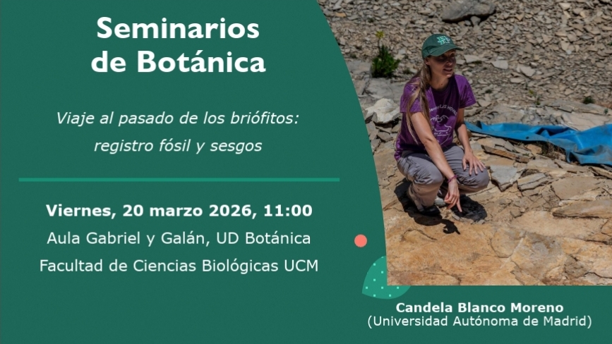 Seminarios de Botánica: Viaje al pasado de los briófitos: registro fósil y sesgos. 20 marzo.